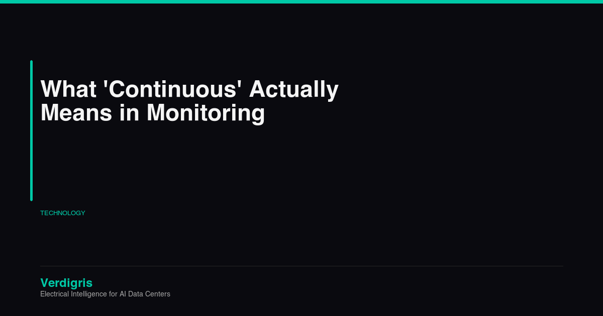 Continuous electrical monitoring at 8 kHz versus 1 Hz polling