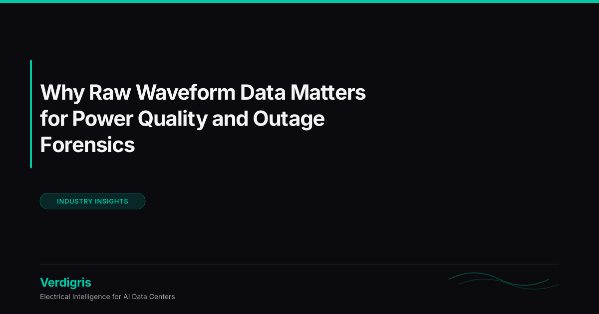 For organizations that need forensic-grade visibility into power quality events, raw waveform capture makes the...
